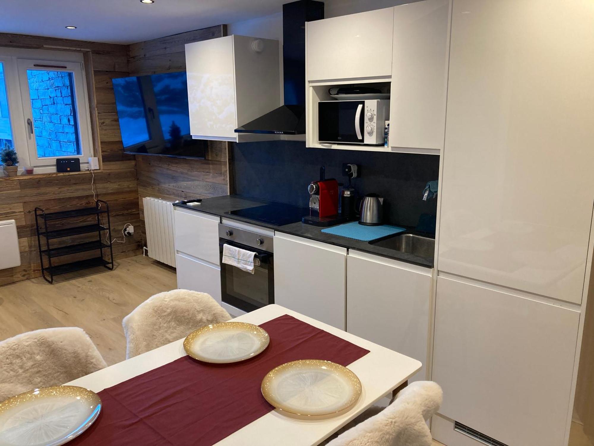 1650 Moriond - 2 Double Bedroom Near Snow Front 谷雪维尔 外观 照片